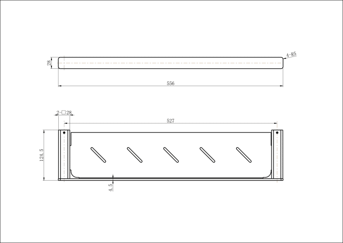 Nova Metal Shelf, 7 x Colour Options - Image 2