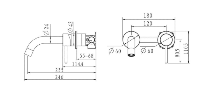 Anise Dual Wall Plate Mixer - Image 2