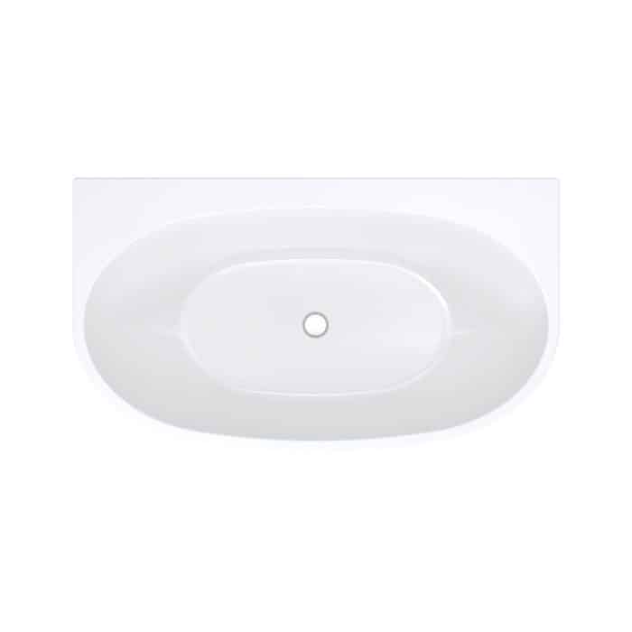 Keeto 1300mm Back To Wall Bath, - Image 3