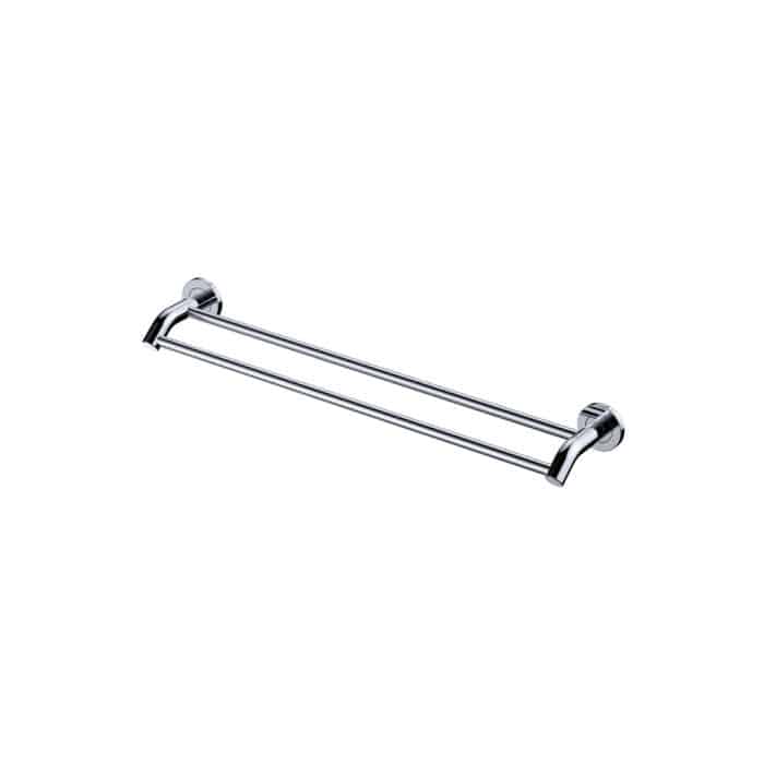 Kaya Double Towel Rail, 600mm, Chrome