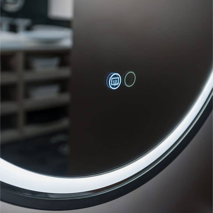 Reba LED Matte Black Framed Mirror, 700mm - Image 3