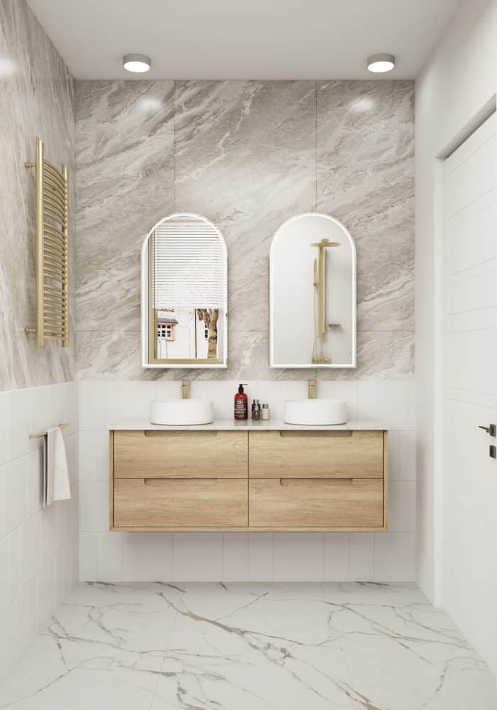 Moreno Wall Hung, Including Stone Top and Undermount Basin - Image 4
