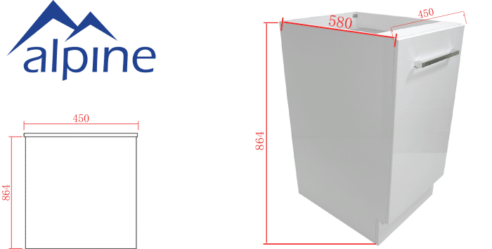 Kitchen Pull Out Double Bin 45cm - Image 4