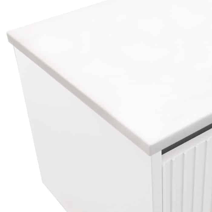 Fienza Top Pure White Solid Surface Vanity Benchtop