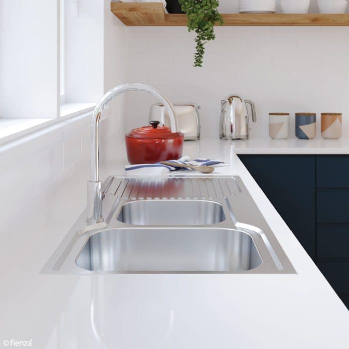 Tiva 1080 1.75 Kitchen Sink with Drainer - Image 6