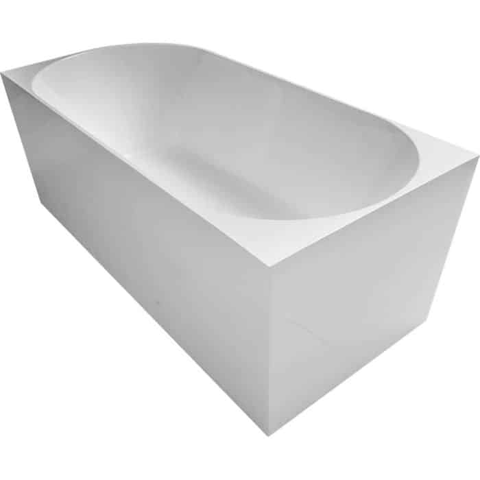 Madrid Back to Wall Corner Bath 1600mm - Image 9