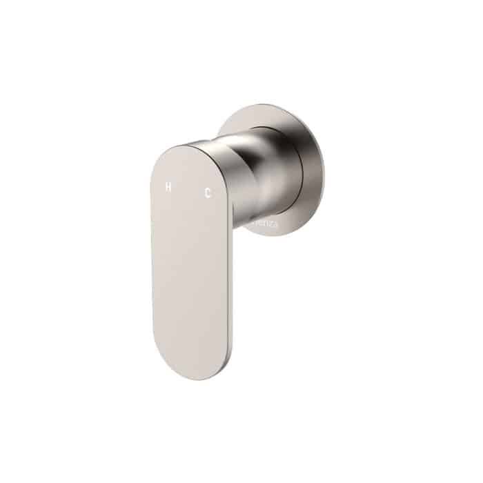 Empire Slim Wall Mixer, Round Plate, Brushed Nickel