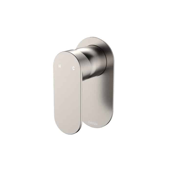Empire Slim Wall Mixer, Oval Plate, Brushed Nickel