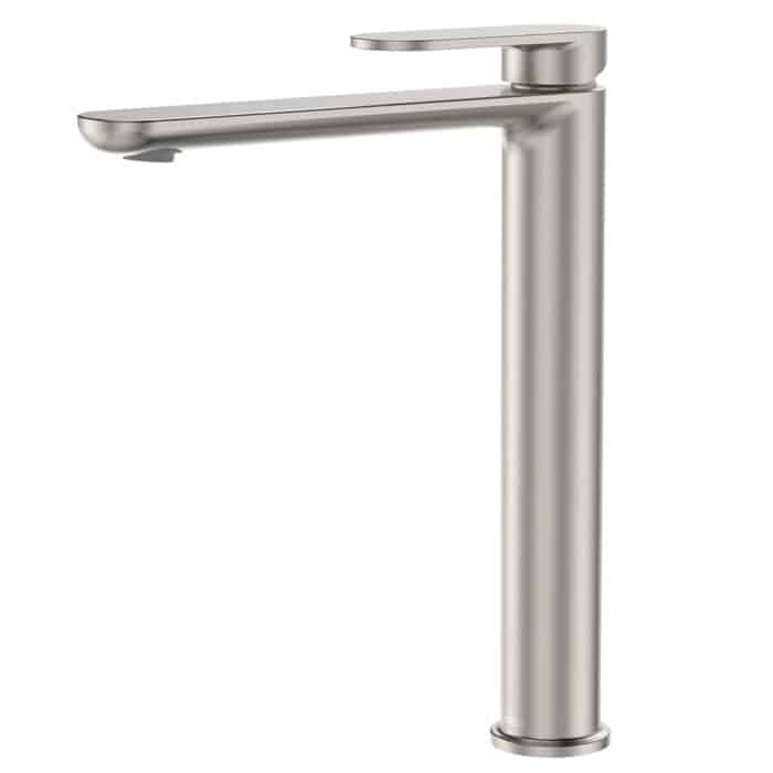 Empire Slim Cold Start Tall Basin Mixer, Brushed Nickel